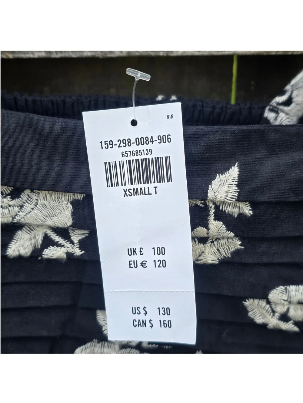 Abercrombie & Fitch‎ Black and White Floral Tie-Strap Emerson Maxi Dress XS Tall